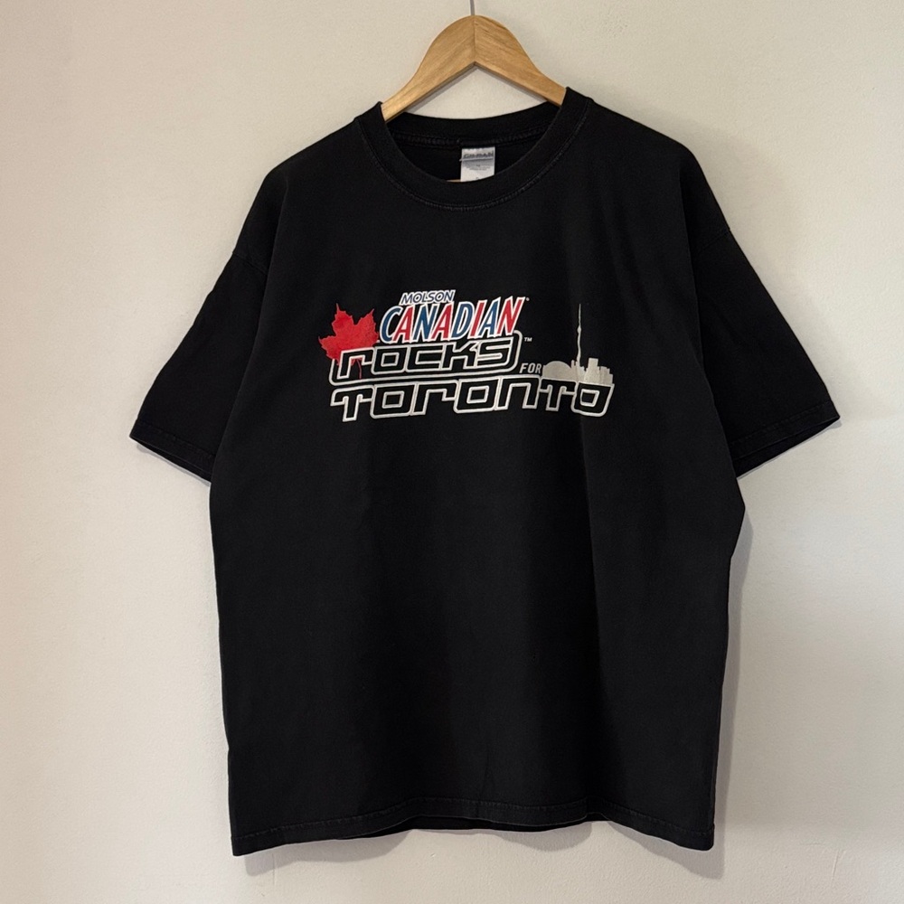 Vintage Molson Canadian Rocks Toronto T-Shirt / XL / 2003 / Rolling Stones ACDC
